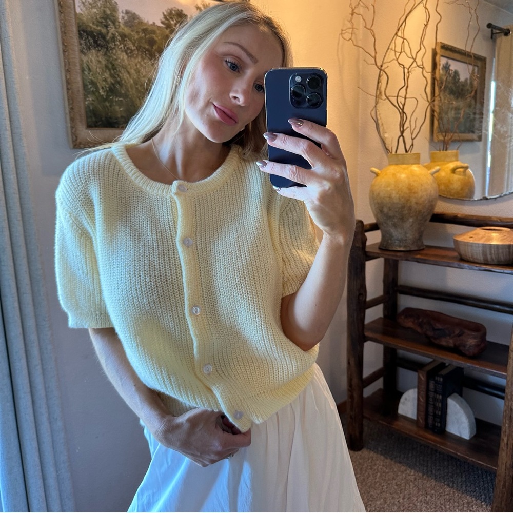 SHEIN Soft Yellow Cardigan